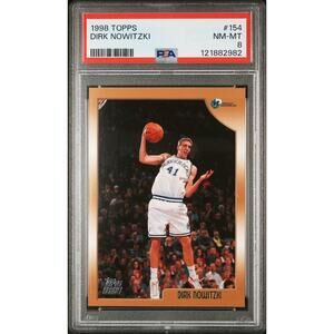 1998-99 Topps #154 Dirk Nowitzki Rookie PSA 8